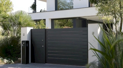 Portail aluminium enthracite 